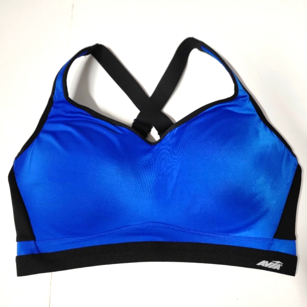 AVIA Blue Wireless Molded Cup Sports Bra 38DD